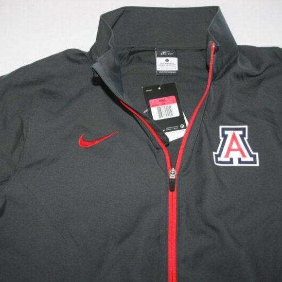 Nike Arizona Wildcats Windbreaker Dri Fit Jacket Men L NEW Gray - Picture 2 of 3